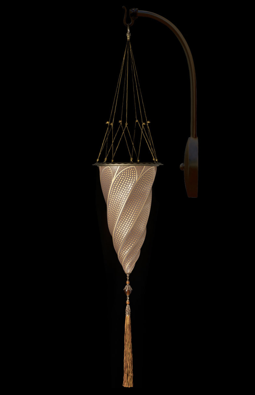 Venetia studiumvCesendello gold mosaic glass arc-wall lamp 壁灯